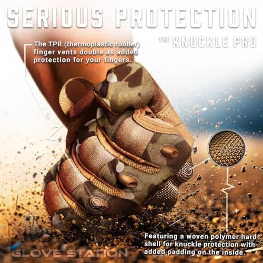 Hand Protective Gloves For Men Touchscreen Motorcycle Riding Outdoor Work