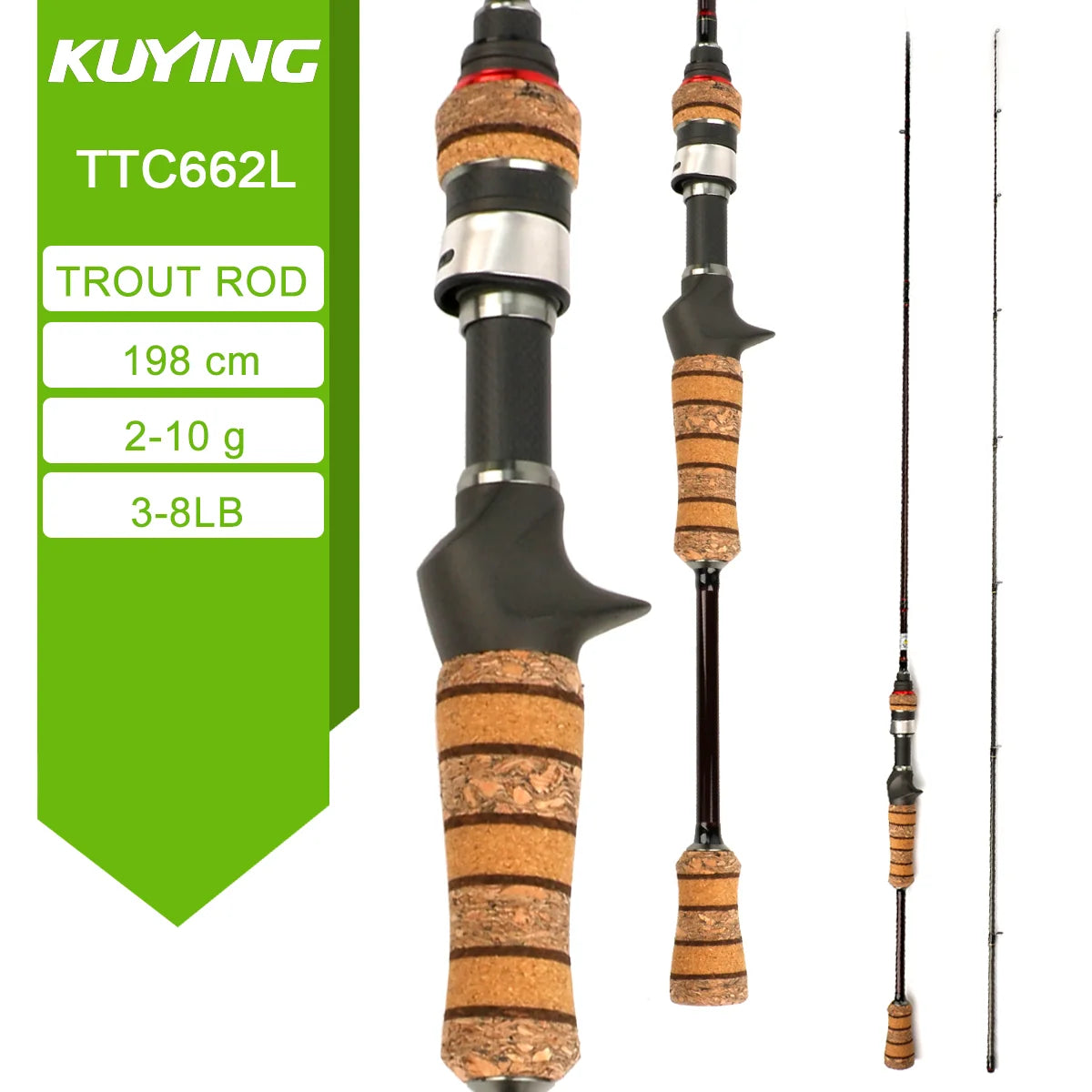 Kuying Teton Spinning Casting Rod For Lure Fishing