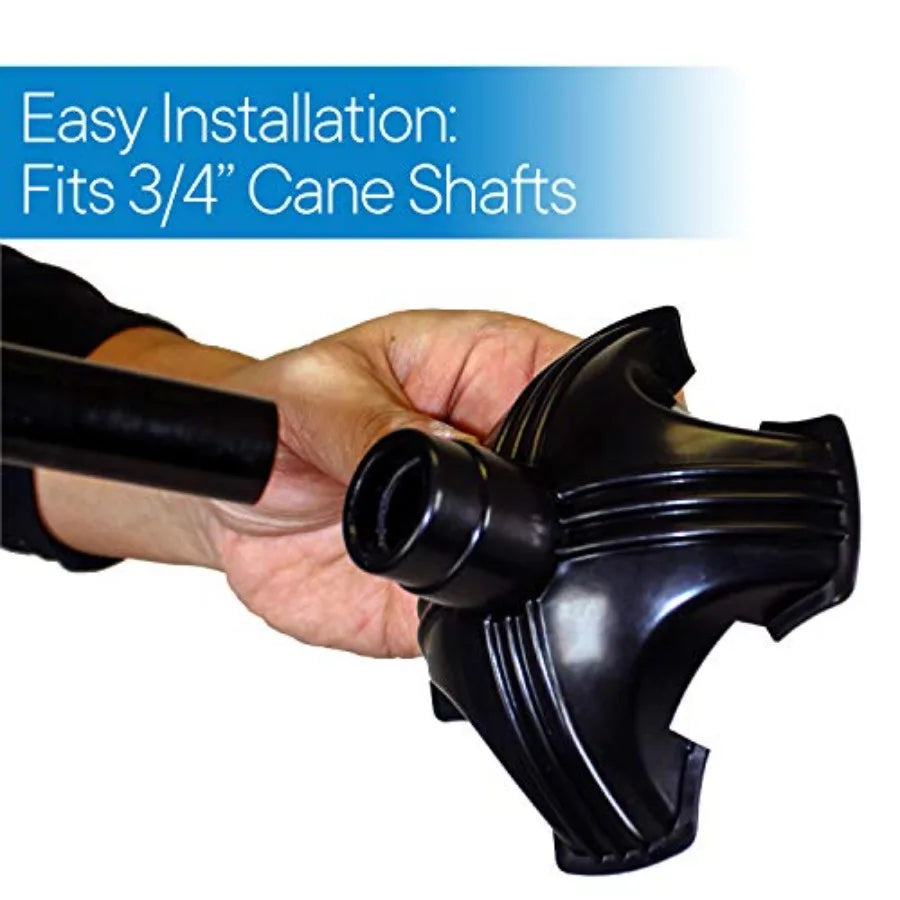 Self Standing Quad Base Cane Tip Replacement For Walking Canes