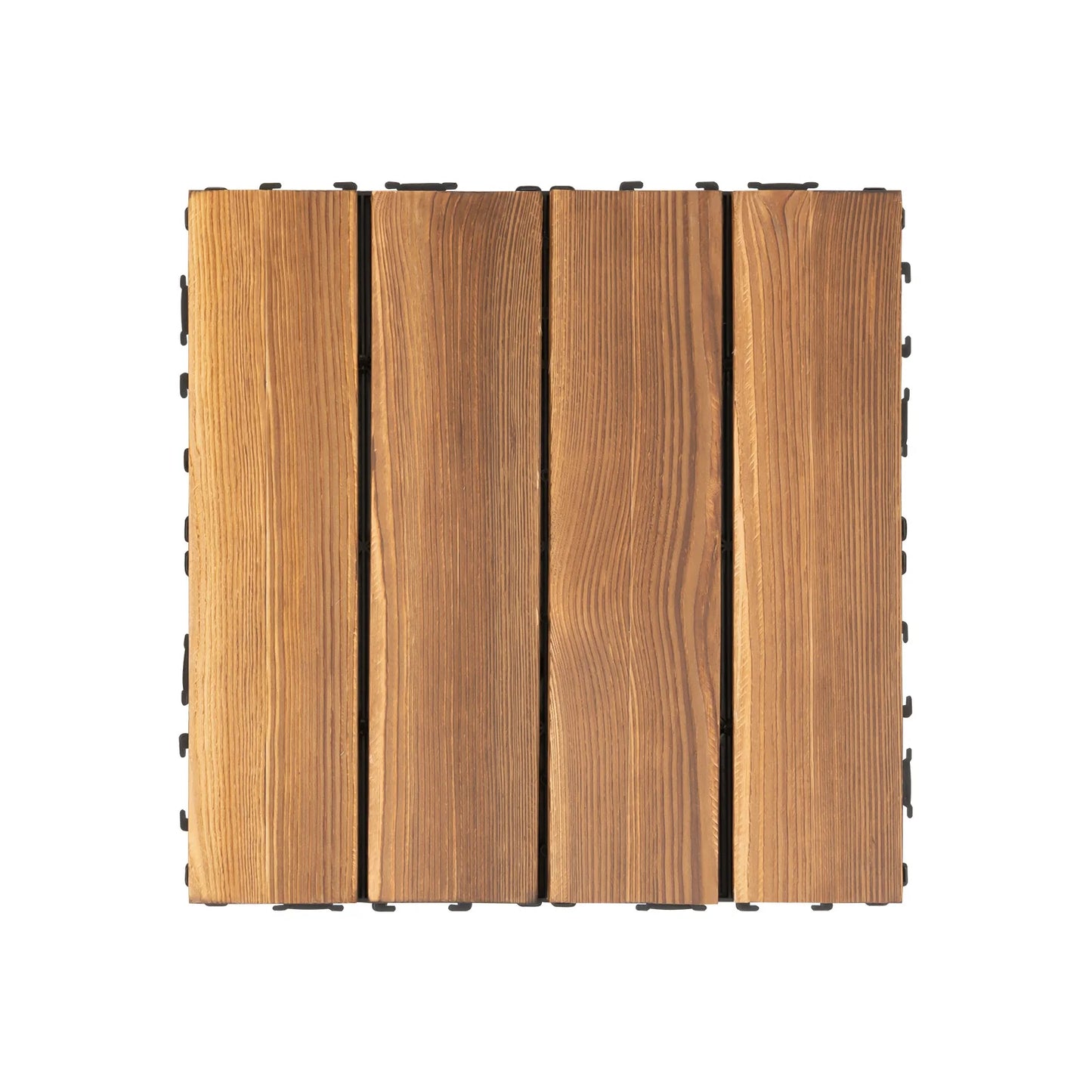 Wood Plastic Composite Interlocking Deck Tiles For Patio Flooring