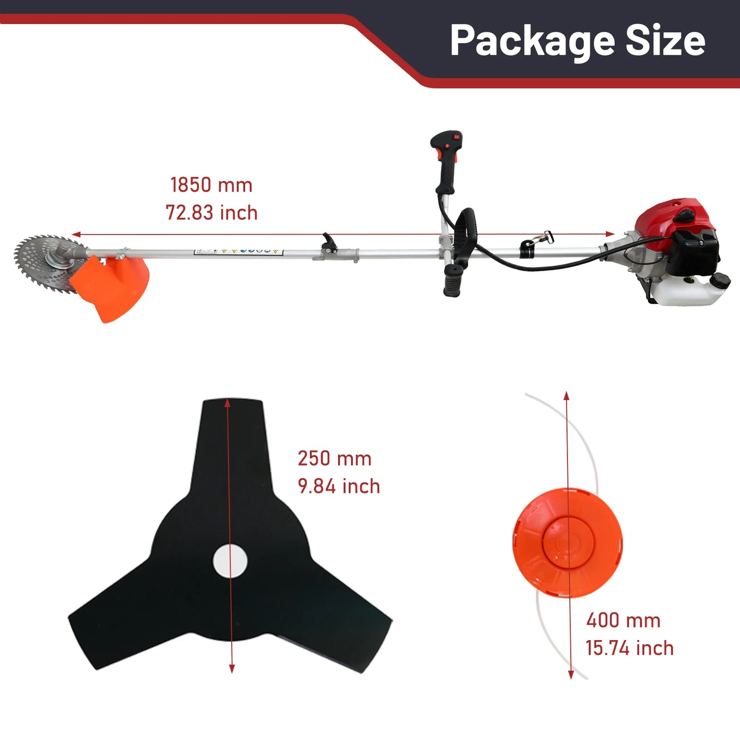 Gas Powered Weed Wacker 4 In 1 Trimmer Edger Cutter